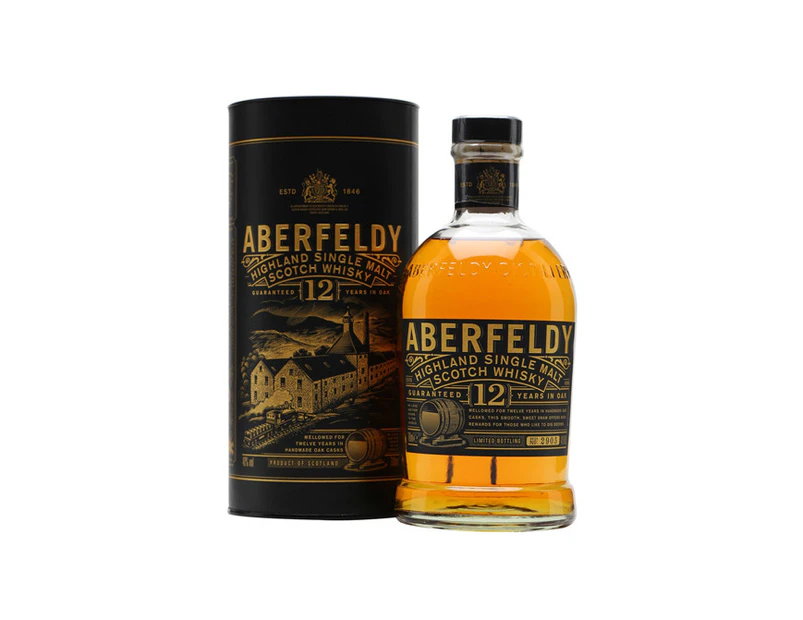 Aberfeldy 12 Year Old Single Malt Scotch Whisky 700mL