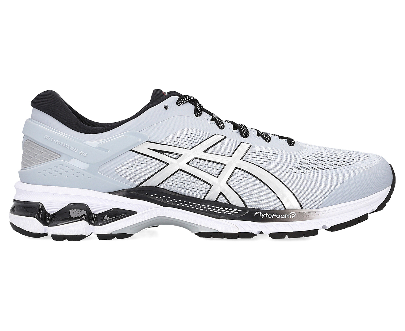 ASICS Men's GEL-Kayano 26 Running Shoes - Piedmont Grey/Pure Silver ...