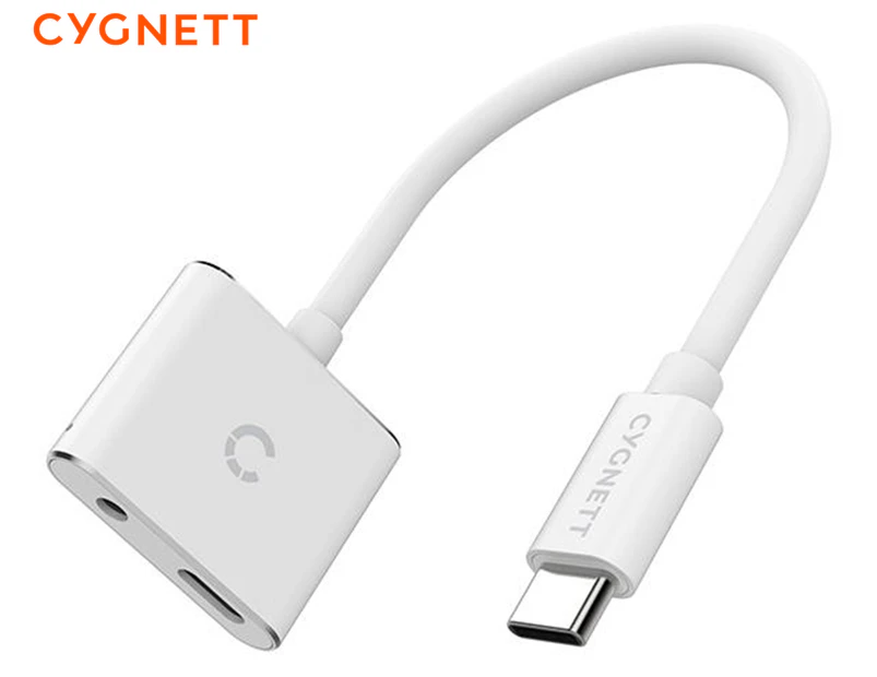 Cygnett 13cm Essentials USB-C Audio & Charge Adapter