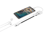 Cygnett 13cm Essentials USB-C Audio & Charge Adapter