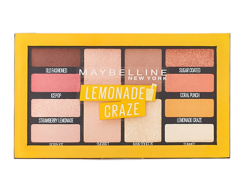 Maybelline Lemonade Craze 12g Eyeshadow Palette Eye Colour Beauty Shimmer Makeup