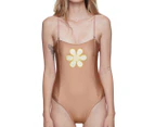 Afends Women's Sablime One Piece Swimsuit - Brown