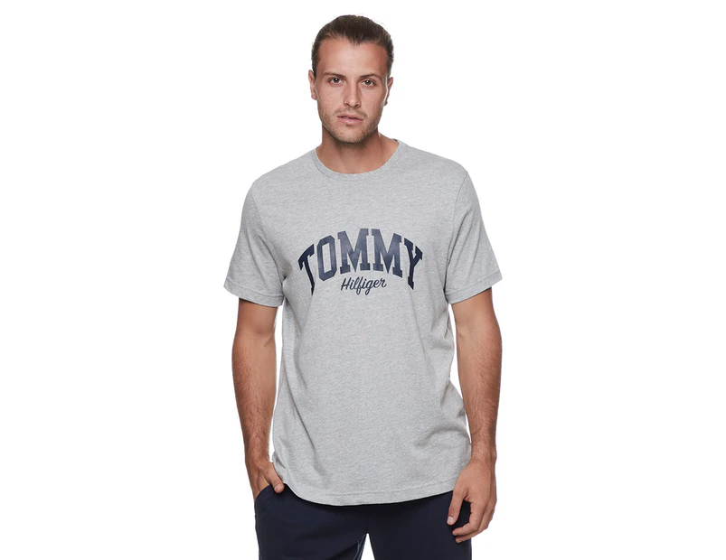 Tommy Hilfiger Men's Graphic Sleep Tee / T-Shirt / Tshirt - Grey Heather