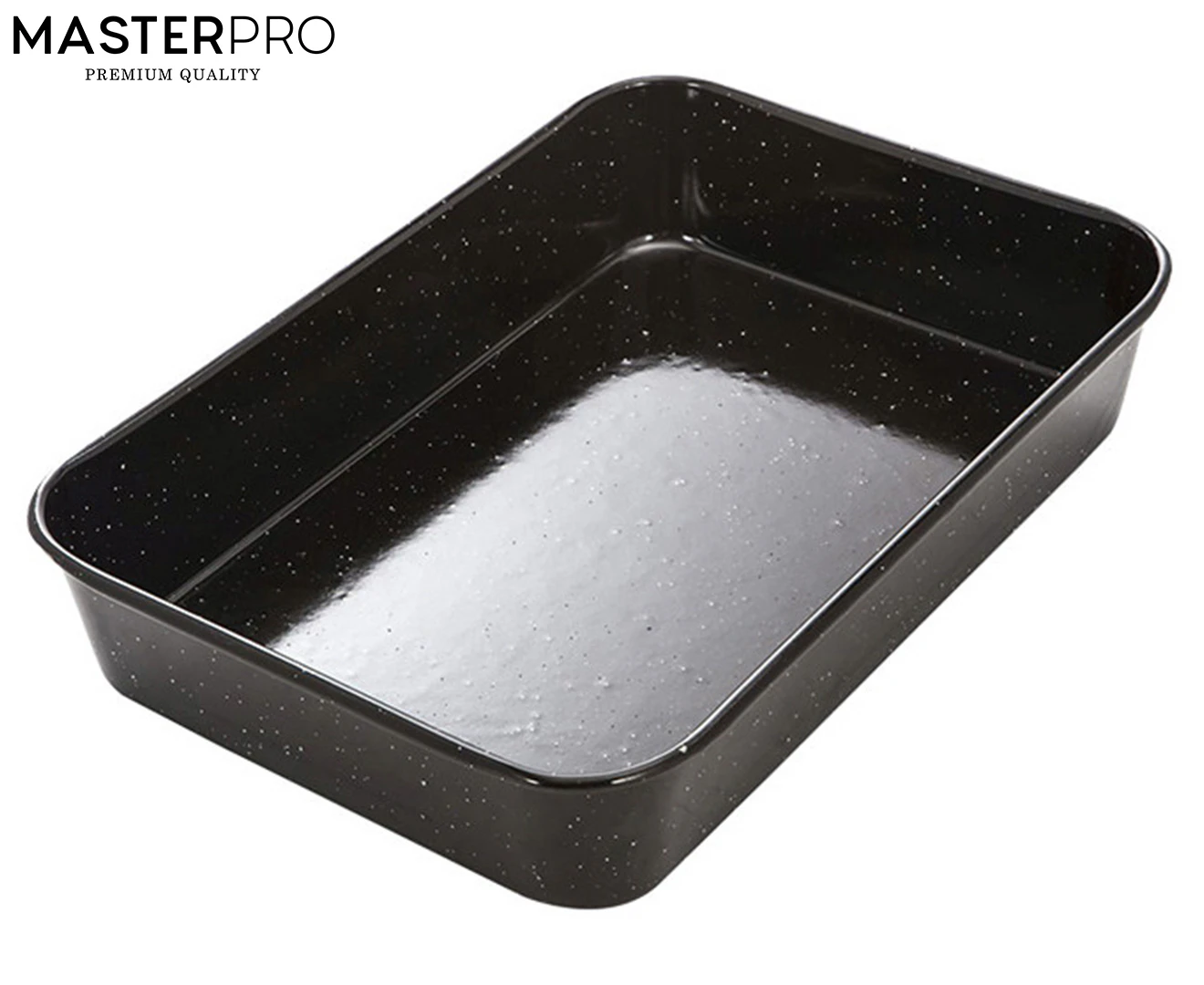 MasterPro 40cm Professional Vitreous Enamel Roasting Pan