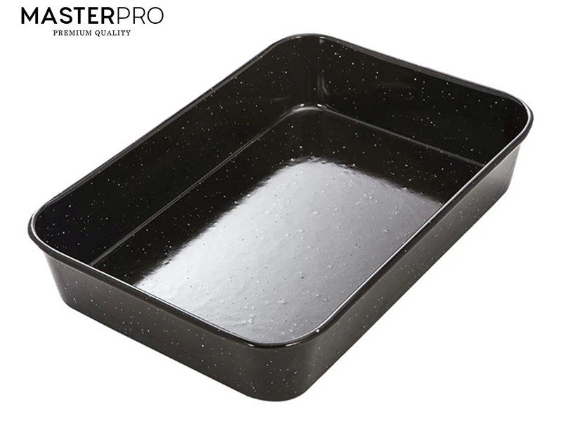 MasterPro 40cm Professional Vitreous Enamel Roasting Pan
