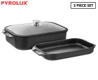 Pyrolux 3-Piece Induction HA+ Roast & Grill Set