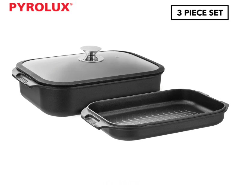 Pyrolux 3-Piece Induction HA+ Roast & Grill Set