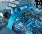 Bedding House Mineral Queen Bed Quilt Cover Set - Blue