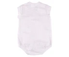 Bonds Baby Girls' Seersucker Bubblesuit Onesie - Pink Stripe