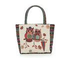 Cartoon Owl Women's Shopping Bag