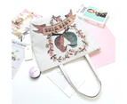 Embroidery Bird Canvas Shopping Bag/Tote Bag