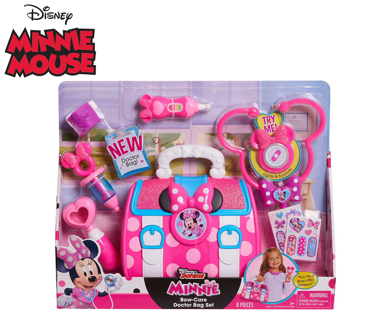 Disney Junior Minnie Mouse Bowfabulous Bag Set