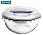 Glasslock Handy Round Tempered Glass Mixing Bowl 4L 1