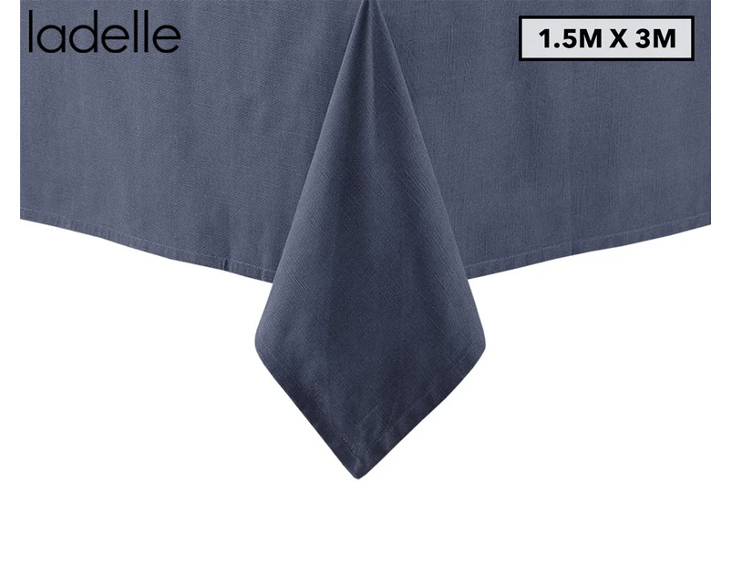 Ladelle 1.5x3m Base Linen Look Tablecloth - Navy
