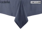 Ladelle 1.5x2.65m Base Linen Look Tablecloth - Navy