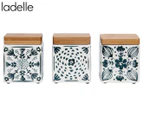 Set of 3 Ladelle Dwell Mini Canister - Emerald