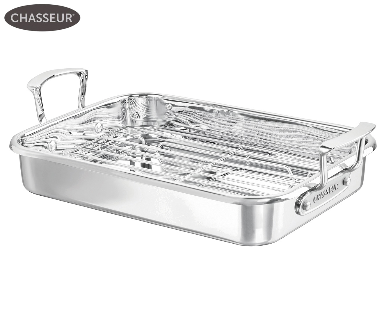 Chasseur 35x26cm Maison Roasting Pan w Rack M.catch .au