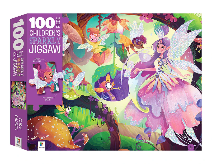 100-Piece Children's Sparkly Fairy Garden Jigsaw Puzzle