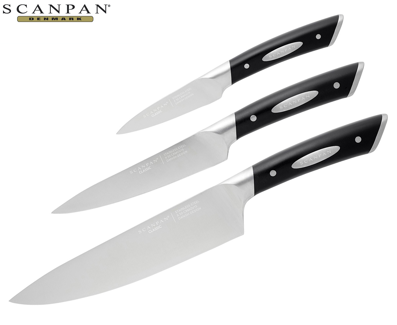 Scanpan 3-Piece Classic Knife Set | Catch.com.au