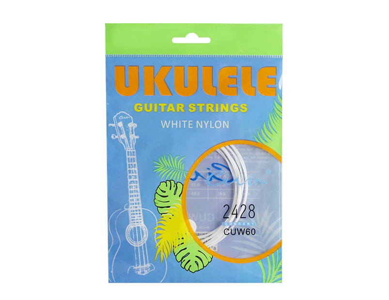 Ukulele Strings White Nylon Aecg Guitar Cuw60