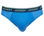 Jockey Men's Cotton Brief Underwear 4-Pack - Black/Blue/Grey 2