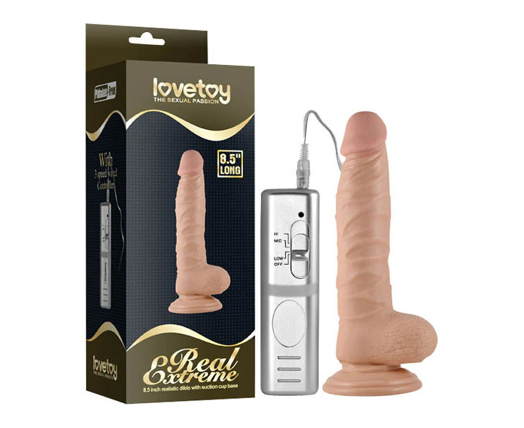 LOVETOY  8.5" Real Extreme Vibrating Dildo