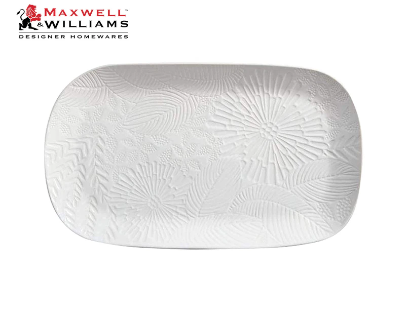 Maxwell Williams 39x23cm Panama Oblong Platter - White