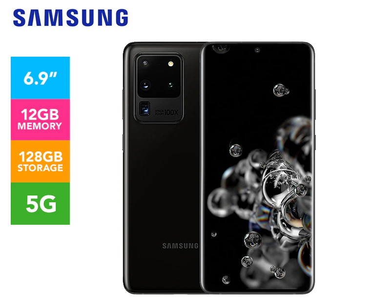 Samsung Galaxy S20 Ultra 5G 128GB Unlocked - Cosmic Black