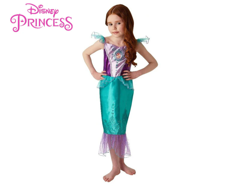 Disney Girls' The Little Mermaid Princess Ariel Costume - Purple/Blue