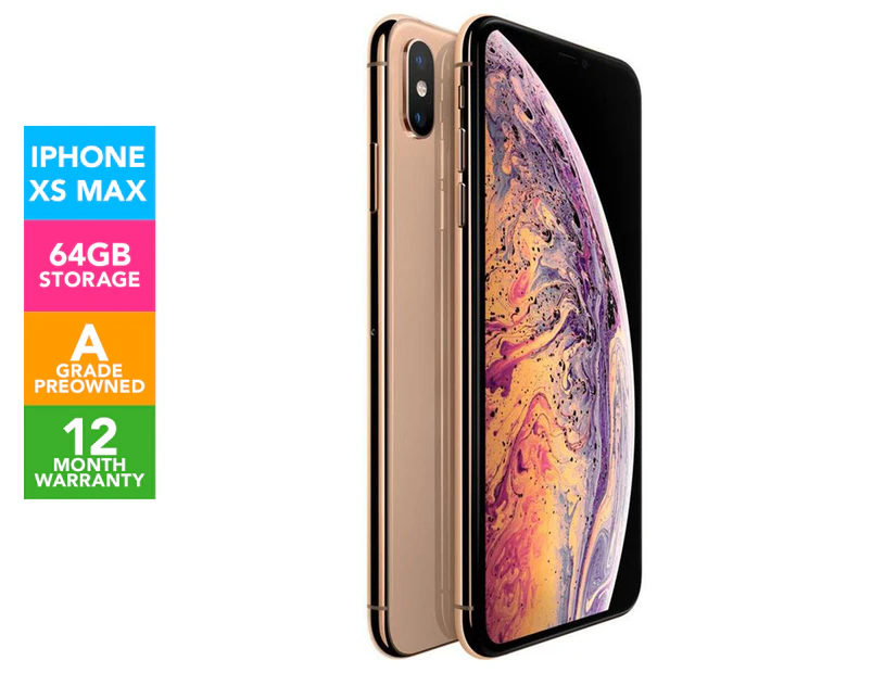 Pre-Owned Apple iPhone XS Max 64GB Smartphone Unlocked - Gold
