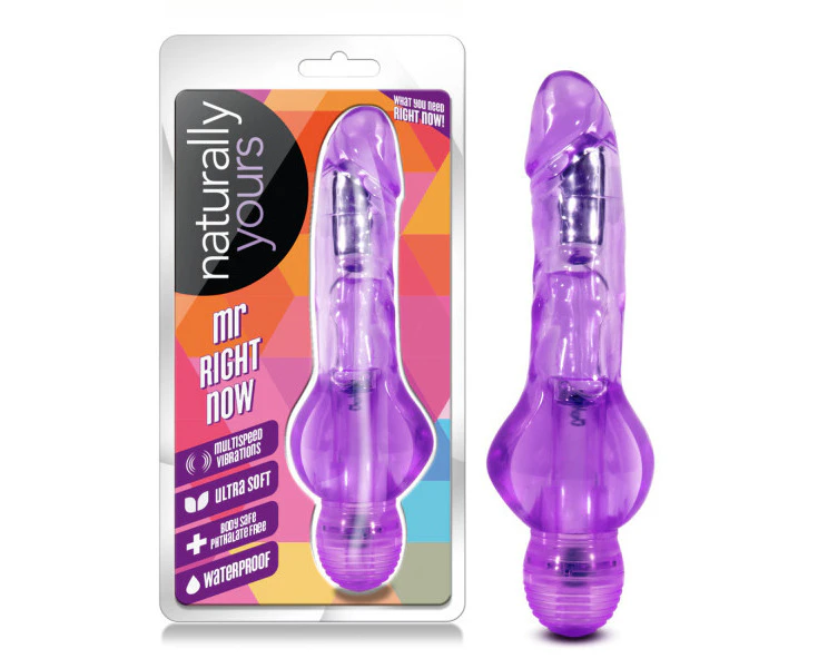 Naturally Yours Mr. Right Now - Purple Vibrator