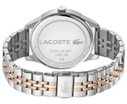 Lacoste Men's 42mm Vienna Two-Tone Steel Watch - Navy/Gold/Silver