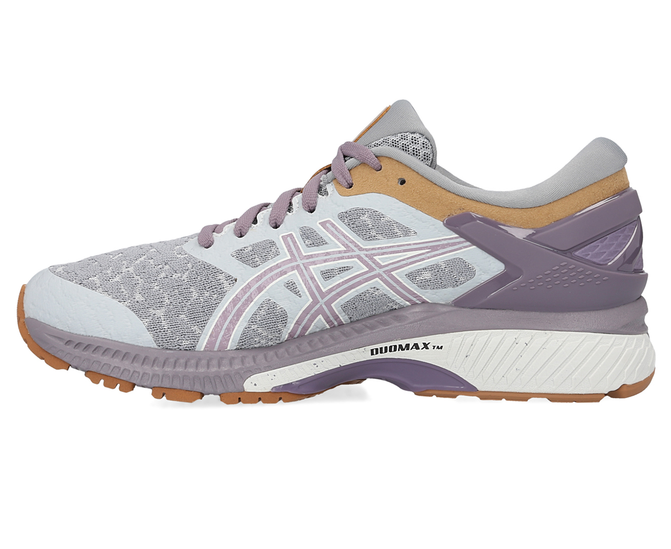 Asics Womens Gel Kayano 26 Running Shoes Glacier Greylavender Grey Nz 