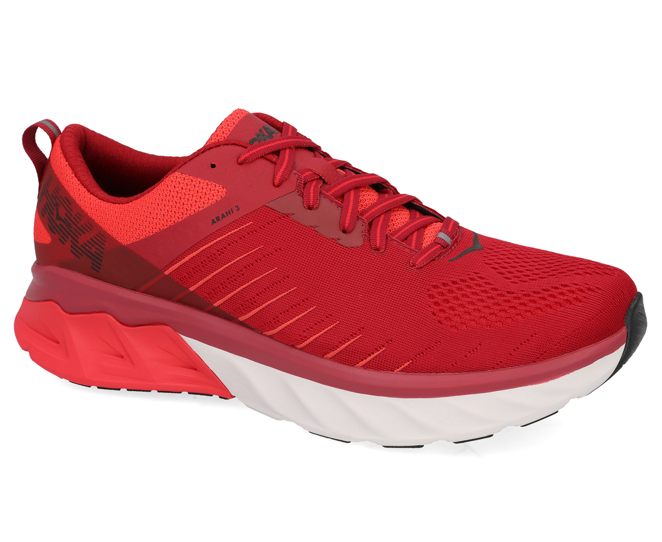 Hoka One One Men's Arahi 3 Running Shoes - Red | Catch.co.nz