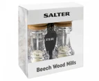 Salter Beech Wood Topped Salt & Pepper Mills