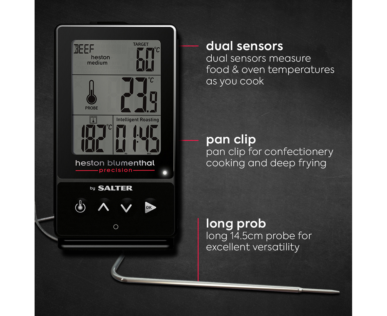 Shop Salter Meat Thermometers & Food Temperature Probes