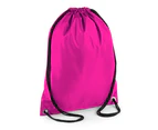 BagBase Budget Water Resistant Sports Gymsac Drawstring Bag (11 Litres) (Fuchsia) - BC2538
