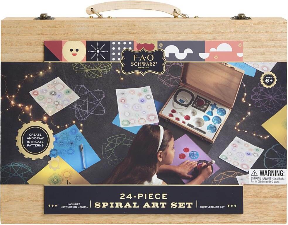 FAO Schwarz 24-Piece Spiral Art Set | Catch.com.au