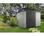 KETER Artisan 9x7 Large Outdoor Storage/Garden Shed (Deco Grey/Anthracite)