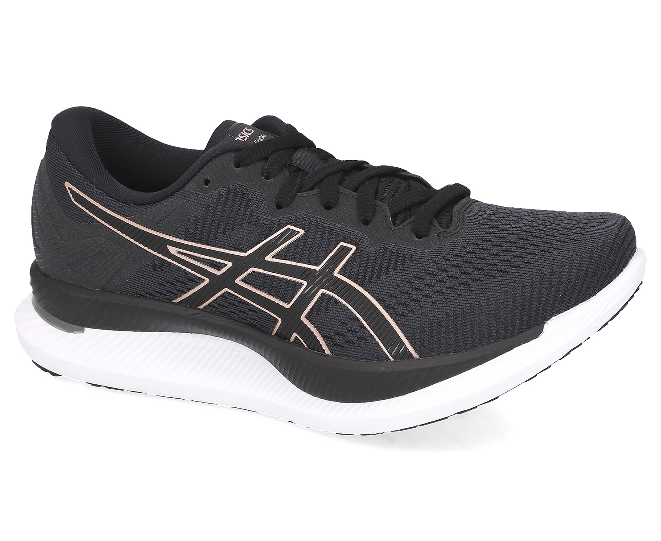 Asics glideride womens 2025 black rose gold