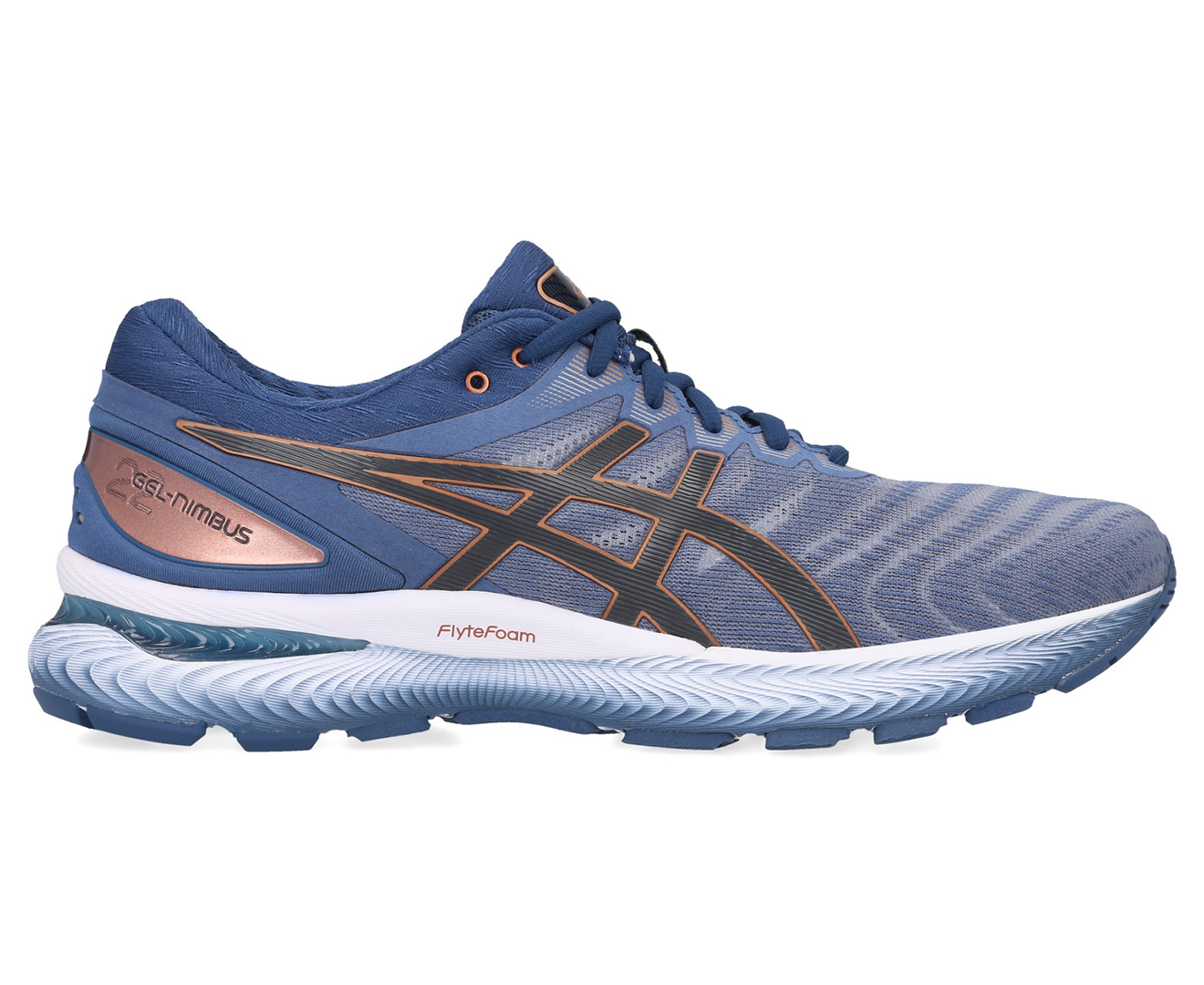 ASICS Men's GEL-Nimbus 22 Running Shoes - Glacier Grey/Graphite Grey ...