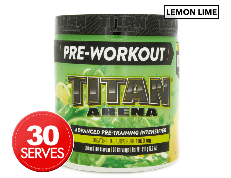 Titan Arena Pre Workout Powder Lemon Lime 213g