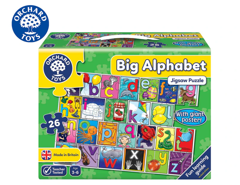 Orchard Toys 26-Piece Big Alphabet Jigsaw