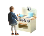 BoPeep Kids Wooden Kitchen Pretend Play Set Cooking Toy Cookware Children Chef