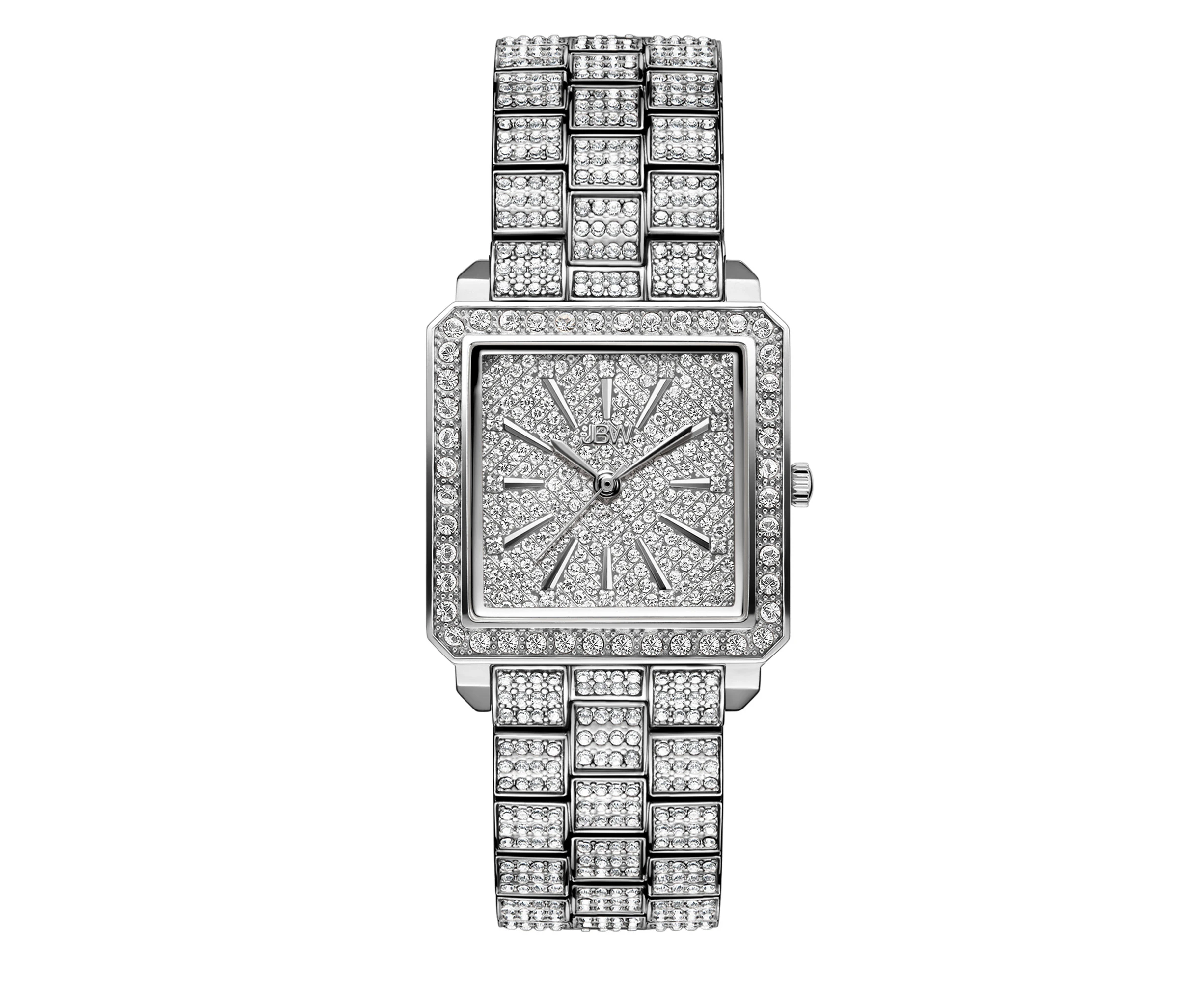 JBW Women's Cristal 12 Diamonds Stainless Steel Watch, 28MM