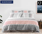 Sheridan Blaxlands Queen Bed Quilt Cover Set - Pink Dusk