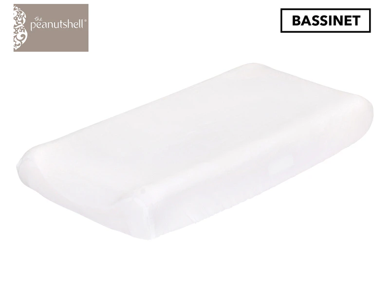 The Peanut Shell Bassinet Bassinet Fitted Sheet - White