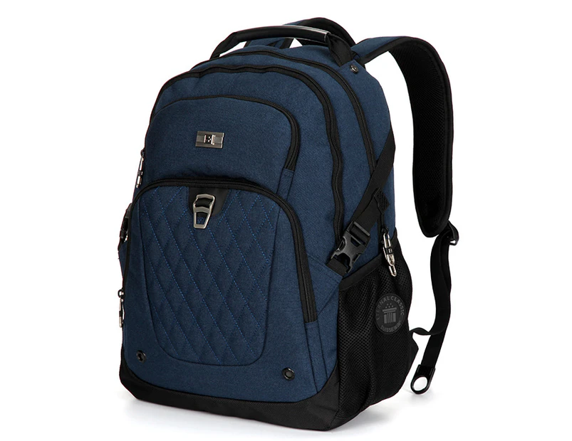 SUISSEWIN Swiss waterproof 15.6" laptop  Backpack School backpack  Travel Shoulder Bag SN9313 Blue