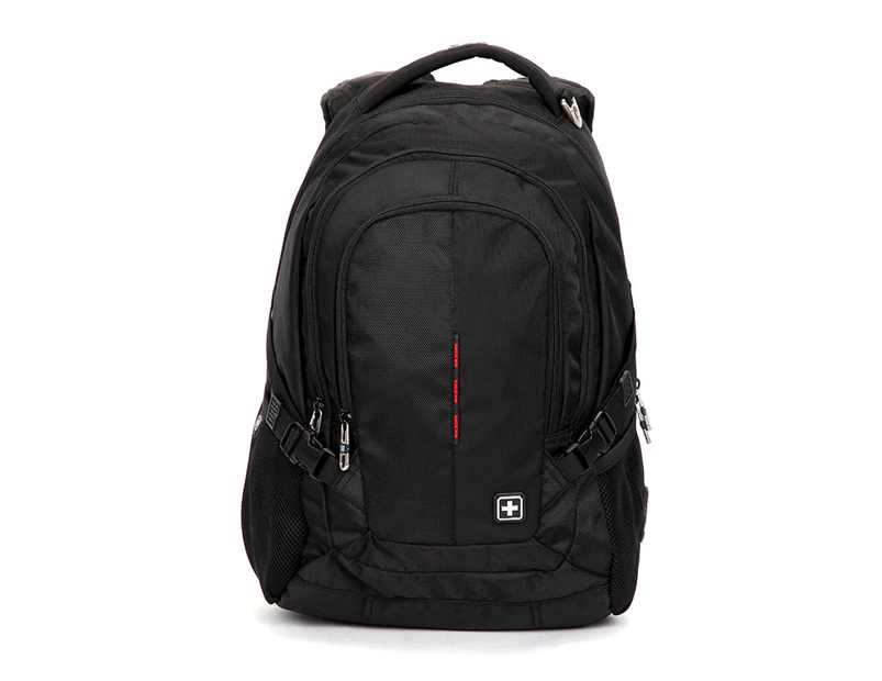 SUISSEWIN Swiss waterproof 15.6" laptop  Backpack School backpack  Travel Shoulder Bag SN9617 Black