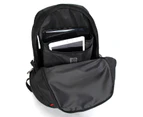 SWISSWIN Swiss waterproof 17" laptop  Backpack School backpack  Travel Shoulder Bag SW8118 Black